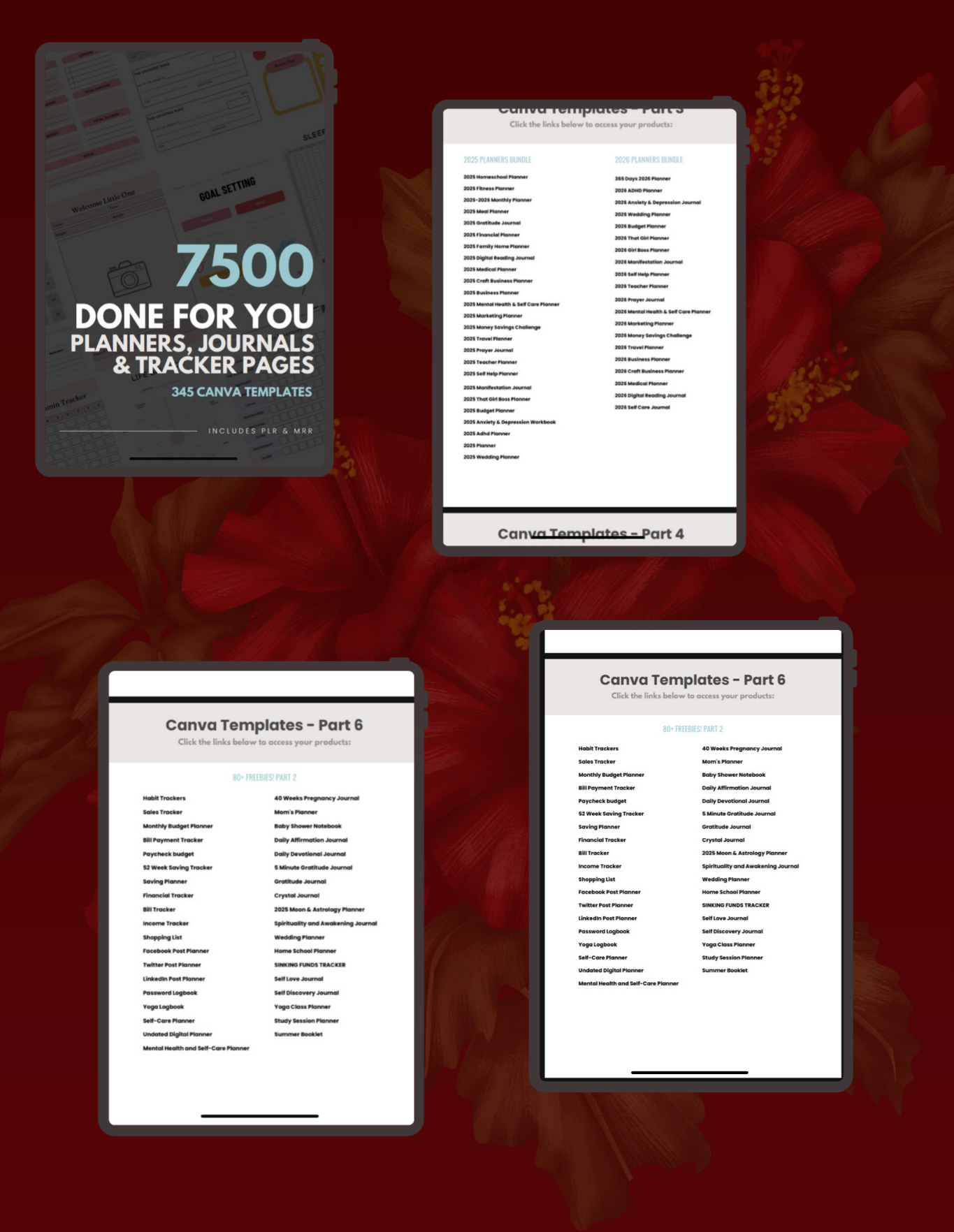 7500 Editable Templates for Canva and more