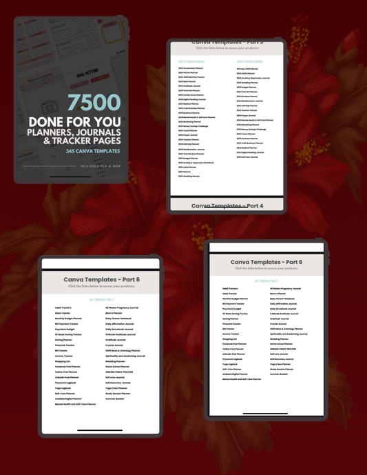 7500 Editable Templates for Canva and more