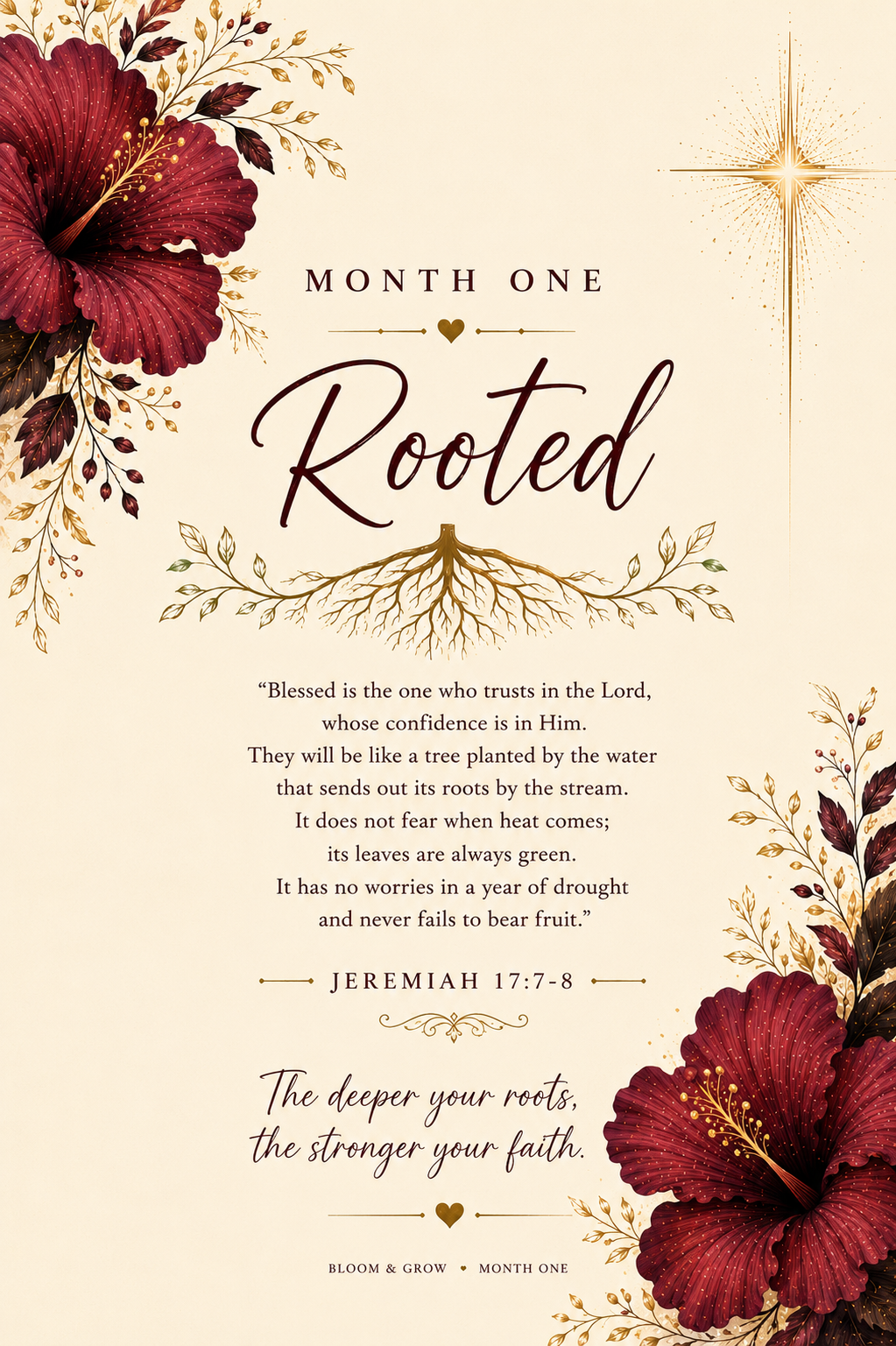 Bloom & Grow - A 12 Month Guided Faith Journal