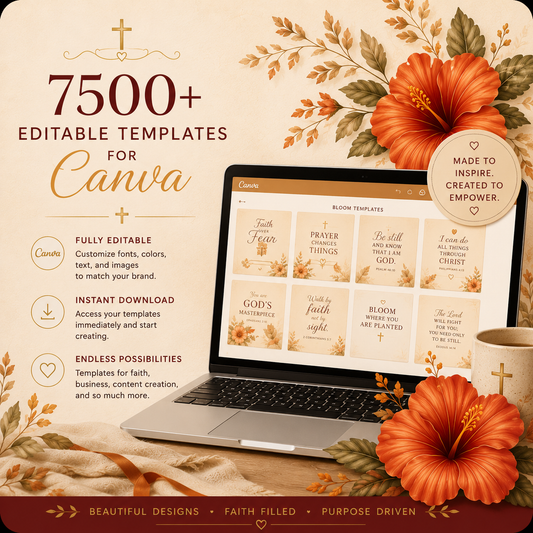 7500 Editable Templates for Canva and more